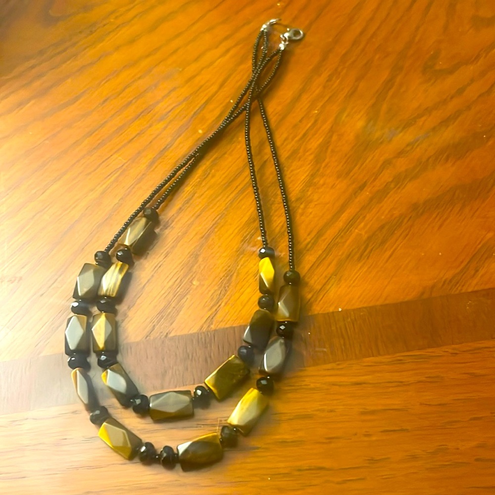 Necklace, tigers eye